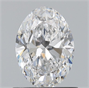 Natural Diamond 0.78 Carats, Oval with  Cut, D Color, VS2 Clarity and Certified by GIA
