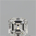 Diamante Natural 0.52 quilates, Asscher , Color H, claridad VS2 y certificado GIA