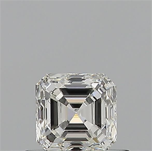 Picture of Natural Diamond 0.52 Carats, Asscher with  Cut, H Color, VS2 Clarity and Certified by GIA