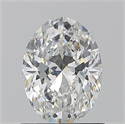 Natural Diamond 0.90 Carats, Oval with  Cut, E Color, SI1 Clarity and Certified by GIA