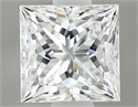 Natural Diamond 0.60 Carats, Princess with  Cut, F Color, SI1 Clarity and Certified by GIA