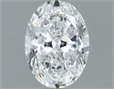 Natural Diamond 1.00 Carats, Oval with  Cut, D Color, SI1 Clarity and Certified by GIA