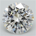 Lab Grown Diamond 3.05 Carats, Round with Excellent Cut, F Color, VS1 Clarity and Certified by GIA