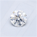 Natural Diamond 0.46 Carats, Round with Excellent Cut, F Color, I1 Clarity and Certified by GIA