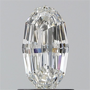 Picture of Natural Diamond 0.91 Carats, Oval with  Cut, F Color, SI2 Clarity and Certified by GIA