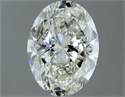 Natural Diamond 1.20 Carats, Oval with  Cut, I Color, VVS2 Clarity and Certified by IGI