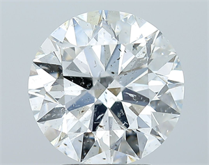 Picture of Natural Diamond 3.51 Carats, Round with Excellent Cut, G Color, SI2 Clarity and Certified by IGI
