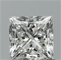 Natural Diamond 0.90 Carats, Princess with  Cut, G Color, VVS2 Clarity and Certified by GIA
