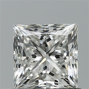 Picture of Natural Diamond 0.90 Carats, Princess with  Cut, G Color, VVS2 Clarity and Certified by GIA