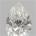 Natural Diamond 0.19 Carats, Pear with  Cut, E Color, VS2 Clarity and Certified by IGI