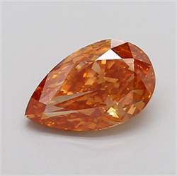 Picture of Lab Grown Diamond 1.87 Carats, Pear with  Cut, Fancy Brown Color, VS1 Clarity and Certified by IGI