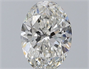 Natural Diamond 1.20 Carats, Oval with  Cut, G Color, SI1 Clarity and Certified by GIA