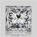 Natural Diamond 1.01 Carats, Princess with  Cut, F Color, VVS2 Clarity and Certified by GIA