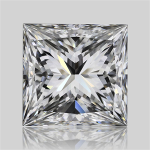 Picture of Natural Diamond 1.01 Carats, Princess with  Cut, F Color, VVS2 Clarity and Certified by GIA
