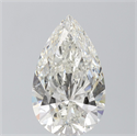 Natural Diamond 5.02 Carats, Pear with  Cut, H Color, SI1 Clarity and Certified by IGI