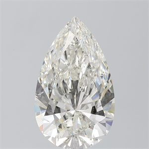 Picture of Natural Diamond 5.02 Carats, Pear with  Cut, H Color, SI1 Clarity and Certified by IGI