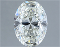 Natural Diamond 3.50 Carats, Oval with  Cut, I Color, VS2 Clarity and Certified by IGI