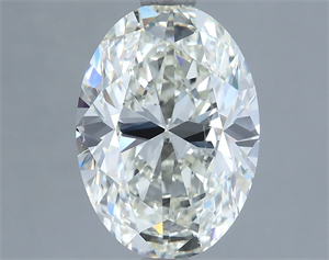 Picture of Natural Diamond 3.50 Carats, Oval with  Cut, I Color, VS2 Clarity and Certified by IGI