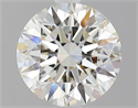 Natural Diamond 2.01 Carats, Round with Excellent Cut, J Color, VS1 Clarity and Certified by GIA