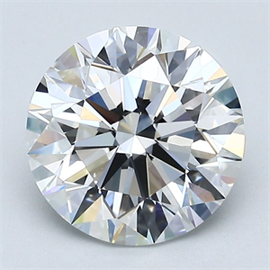Picture of Natural Diamond 2.50 Carats, Round with Excellent Cut, E Color, VS1 Clarity and Certified by GIA