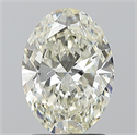 Natural Diamond 1.70 Carats, Oval with  Cut, J Color, SI1 Clarity and Certified by IGI