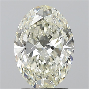 Picture of Natural Diamond 1.70 Carats, Oval with  Cut, J Color, SI1 Clarity and Certified by IGI