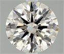 Natural Diamond 1.71 Carats, Round with Excellent Cut, L Color, SI1 Clarity and Certified by IGI