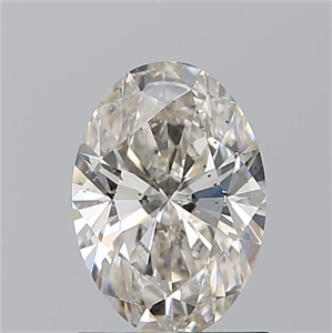 Foto Diamante Natural 1.20 quilates, Ovalado , Color J, claridad SI1 y certificado GIA de