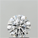 Lab Grown Diamond 1.11 Carats, Round with Ideal Cut, E Color, VVS2 Clarity and Certified by IGI