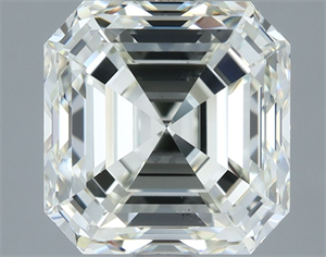 Foto Diamante Natural 3.05 quilates, Asscher , Color I, claridad VS1 y certificado IGI de