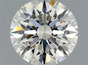 Picture of Natural Diamond 0.53 Carats, Round with Excellent Cut, J Color, IF Clarity and Certified by GIA