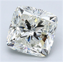 Natural Diamond 3.01 Carats, Cushion with  Cut, J Color, VS2 Clarity and Certified by GIA