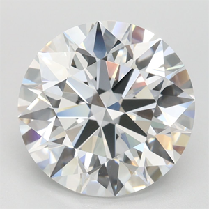 Picture of Lab Grown Diamond 3.58 Carats, Round with Ideal Cut, E Color, IF Clarity and Certified by IGI