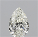 Natural Diamond 0.55 Carats, Pear with  Cut, J Color, VVS2 Clarity and Certified by GIA