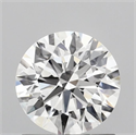 Lab Grown Diamond 1.08 Carats, Round with Ideal Cut, D Color, VVS2 Clarity and Certified by IGI