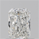 Natural Diamond 0.50 Carats, Radiant with  Cut, G Color, VVS1 Clarity and Certified by GIA