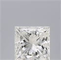 Natural Diamond 0.60 Carats, Princess with  Cut, G Color, IF Clarity and Certified by GIA