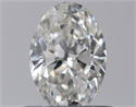 Natural Diamond 0.50 Carats, Oval with  Cut, H Color, VVS1 Clarity and Certified by GIA