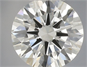 Natural Diamond 0.41 Carats, Round with Excellent Cut, H Color, VVS2 Clarity and Certified by IGI