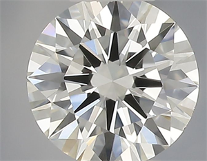Picture of Natural Diamond 0.41 Carats, Round with Excellent Cut, H Color, VVS2 Clarity and Certified by IGI
