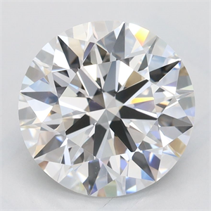 Picture of Lab Grown Diamond 2.49 Carats, Round with Excellent Cut, D Color, VVS1 Clarity and Certified by GIA