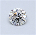 Natural Diamond 0.45 Carats, Round with Excellent Cut, J Color, SI1 Clarity and Certified by GIA
