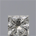 Natural Diamond 0.53 Carats, Princess with  Cut, H Color, IF Clarity and Certified by IGI