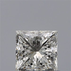 Picture of Natural Diamond 0.53 Carats, Princess with  Cut, H Color, IF Clarity and Certified by IGI