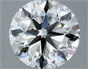 Natural Diamond 0.50 Carats, Round with Very Good Cut, F Color, VS2 Clarity and Certified by GIA