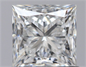 Natural Diamond 0.81 Carats, Princess with  Cut, G Color, VS1 Clarity and Certified by GIA