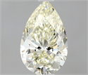 Diamante Natural 0.41 quilates, De pera , Color K, claridad IF y certificado IGI