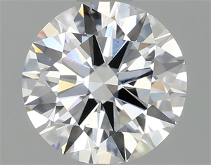 Picture of Lab Grown Diamond 1.08 Carats, Round with Excellent Cut, D Color, VS2 Clarity and Certified by IGI