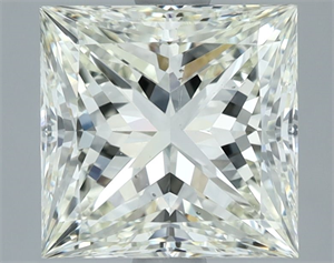 Foto Diamante Natural 3.03 quilates, Princesa , Color J, claridad VS2 y certificado IGI de