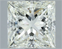 Natural Diamond 3.03 Carats, Princess with  Cut, J Color, VS2 Clarity and Certified by IGI